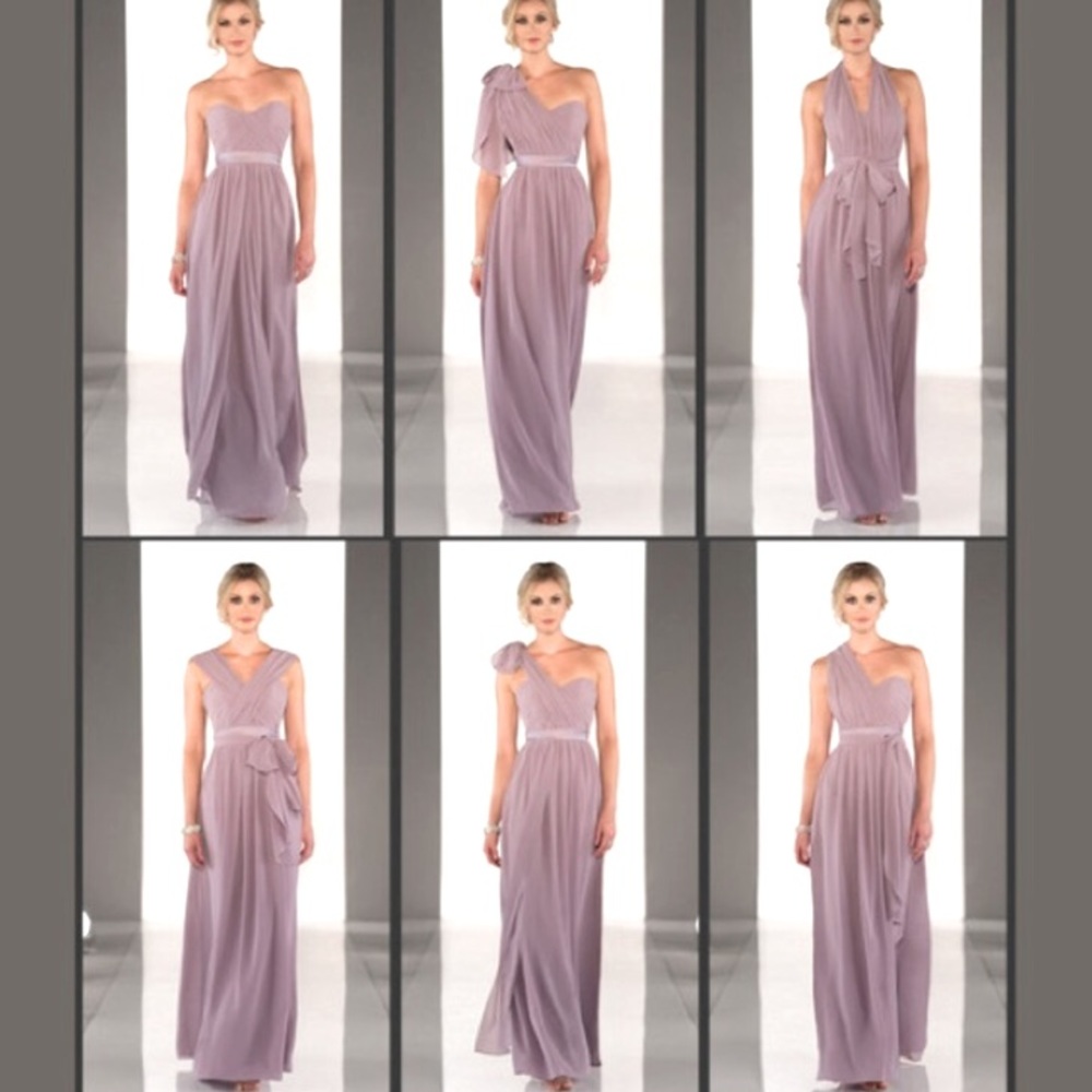 Sorella Vita Blush Pink Convertible Chiffon Bridesmaid Dress